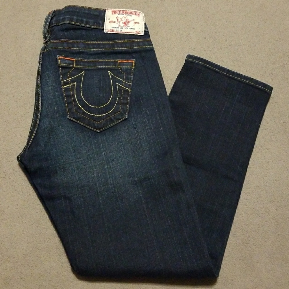 True Religion cropped jeans size 26